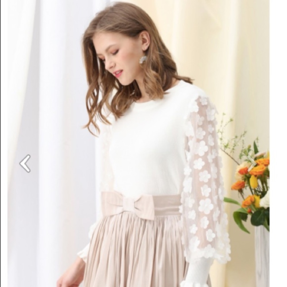 chicwish 3D flower top